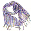 Guatemalan Handwoven Scarf - Lilac Purple
