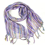 Guatemalan Handwoven Scarf - Lilac Purple