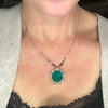 Malachite and Pearl Necklace by Satellite Paris