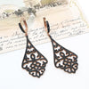 Geometric and Filigree .925 Silver and Zirconia Earrings