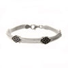 Decorated 3 Strand Sterling Silver Bracelet - Armenian Jewelry