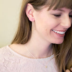 Gold Plated Sterling Silver Double Chain Earrings