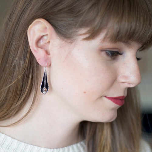 Traditional Balinese Filigree Silver and Gold Earrings