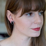 Sparkling Onyx Post Earrings