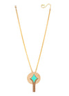 Turquoise Pendant Necklace by Satellite Paris