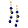 Lapis Lazuli Gold Post Earrings