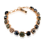 Black Onyx and Crystal Gold Plated Bracelet by AMARO