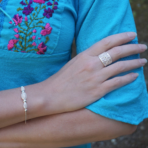 Sterling Silver Filigree Bracelet