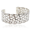 Braided Silver Cuff from Taxco, Mexico