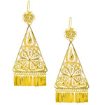 Mexican Filigree Earrings from Oaxaca - Large