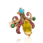 Colorful Adjustable Ring by AMARO