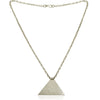 Silver Pyramid Necklace