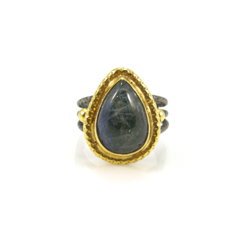 Opaque Tanzanite Sterling Silver Ring