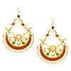 Ottoman Inspired Brass Statement Earrings