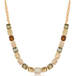 Regal Gold Gemstone Empress Necklace by AMARO