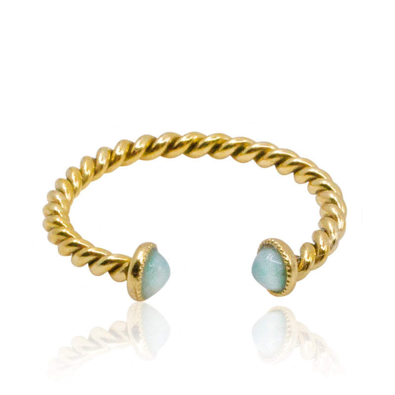 Amazonite Open Ring