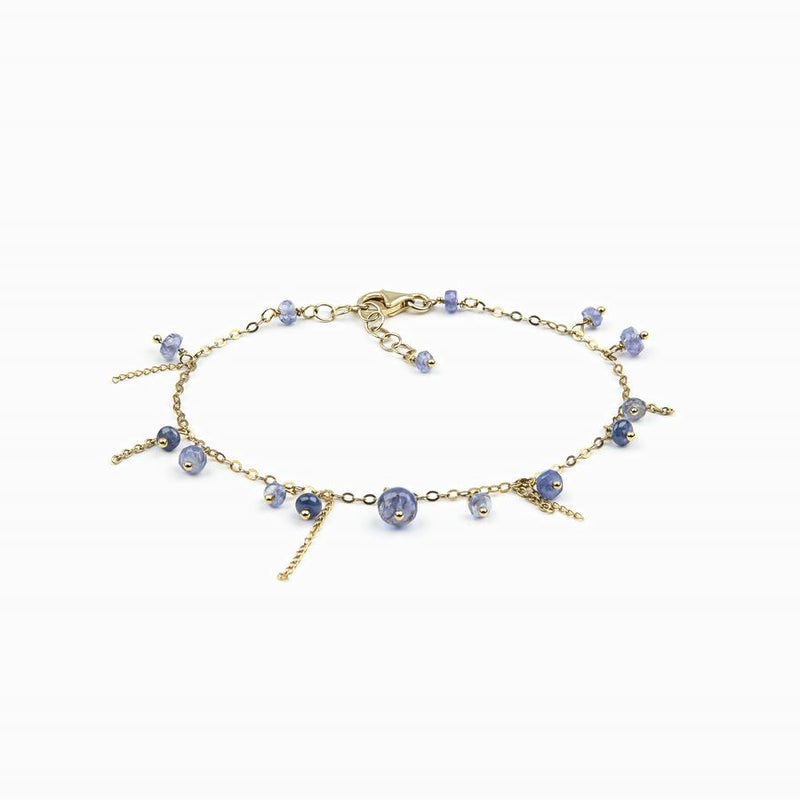 Delicate Sapphire and Tanzanite Bracelet