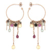 Delicate Multicolor Hoop Earrings