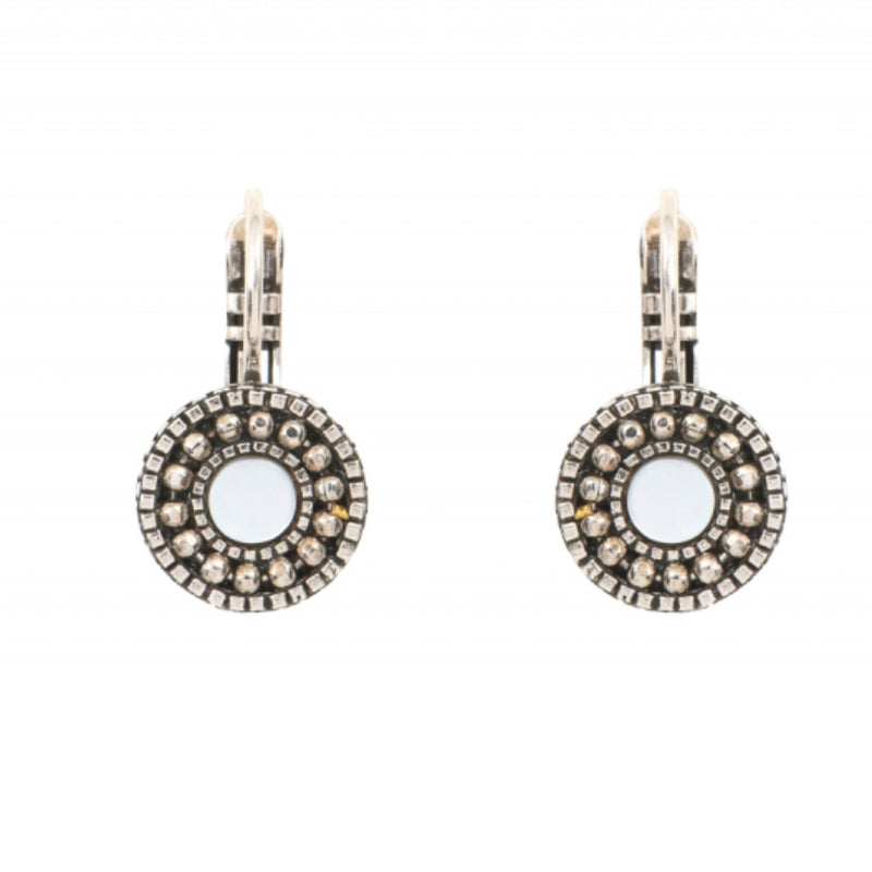 Dainty Silver Drop Earrings by Satellite Paris