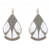 Silver Mother of Pearl Drop Earrings by Satellite Paris