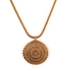 Medallion Gold-Plated Pendant Necklace by Satellite Paris