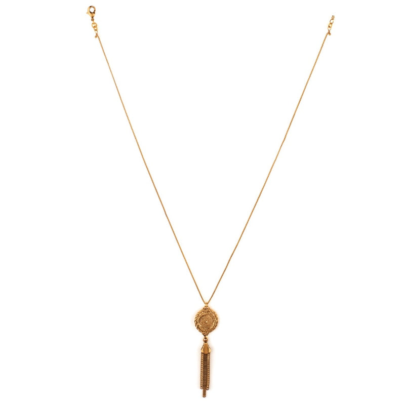 Chic Chain Gold-Plated Pendant Necklace by Satellite Paris