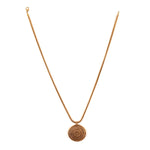Medallion Gold-Plated Pendant Necklace by Satellite Paris
