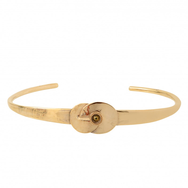 Chic Gold Cuff Bracelet by Satellite Paris