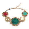 Baroque Malachite, Lapis Lazuli and Turquoise Bracelet by Satellite Paris