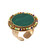 Malachite Statement Ring by Satellite Paris