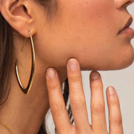 Tuila Outline Threader Earrings