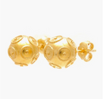 Viana's Conta Post Earrings - Gold Plated Silver
