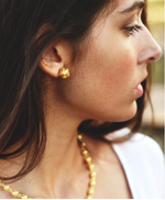 Viana's Conta Post Earrings - Gold Plated Silver