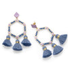 Elettra Earrings in Soft Blue and Purple