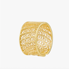 Gold Plated Filigree Sterling Silver Adjustable Ring