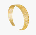 Filigree Gold Plated Sterling Silver Cuff