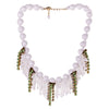 Sicilian Beaded and Green Crystal Necklace by A'BIDDIKKIA