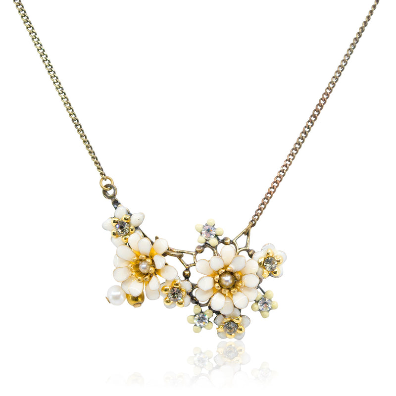 Charming Flower Drop Necklace by Eric et Lydie