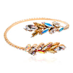 Sparkling Swarovski Crystal Laurels Adjustable Bracelet by AMARO