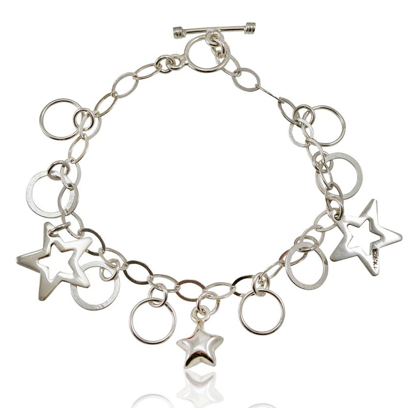 Silver Star Charm Bracelet from Taxco, Mexico – JJ Caprices