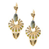 Striking Gold Swarovski Crystal Drop Earrings by AMARO