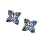 Sterling Silver Flower Stud Earrings