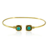 Turquoise and Bronze Open Bangle