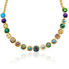 Turquoise and Abalone Garden of the Sea Gold Gemstone Necklace by AMARO