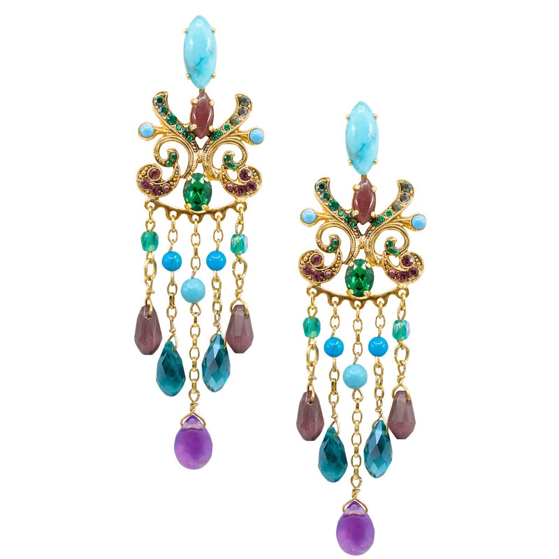 Stunning Goddess Kali Chandelier Earrings by AMARO