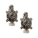 Delicate Sterling Silver Turtle Earrings - Armenian Jewelry
