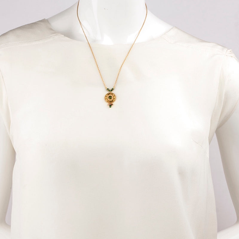 Delicate Jade and Jasper Necklace  by Satellite Paris