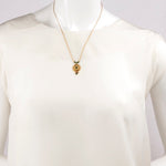 Delicate Onyx and Crystal Necklace  by Satellite Paris