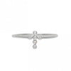 Sterling Silver Cubic Zirconia Cross Ring- Size 7