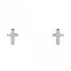 Mini Sterling Silver Cross Post Earrings